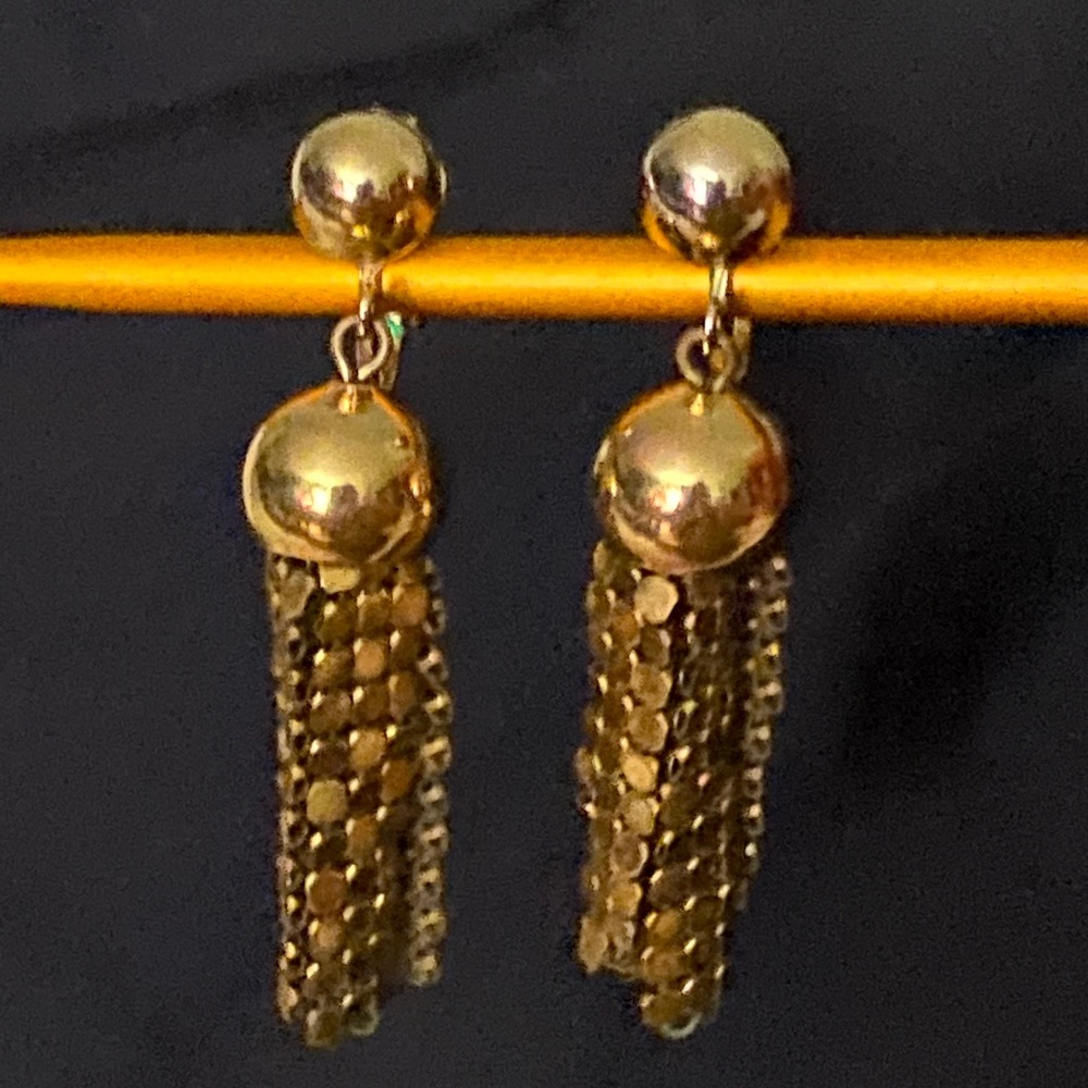 Whiting and Davis clip-on earrings